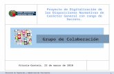 Grupo de Colaboración Proyecto de Digitalización de las Disposiciones Normativas de Carácter General con rango de Decreto. 1 Vitoria-Gasteiz, 23 de marzo.
