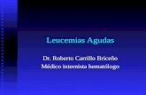 Leucemias Agudas Dr. Roberto Carrillo Briceño Médico internista hematólogo.