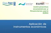 Instrumentos econ³micos y financieros para GIRH Aplicaci³n de instrumentos econ³micos