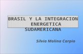 BRASIL Y LA INTEGRACION ENERGETICA SUDAMERICANA Silvia Molina Carpio.