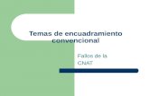 Temas de encuadramiento convencional Fallos de la CNAT.