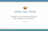 © Grupo Caja Rural 2003. Todos los derechos reservados Grupo Caja Rural Proyecto de Gestión Global del Riesgo de Crédito 23 abril 2003.