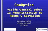 ComOptics Gerardo Zermeño T Gerente Comercial Comoptics Visión General sobre la Administración de Redes y Servicios.