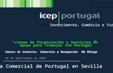 Investimento, Comércio e Turismo Oficina Comercial de Portugal en Sevilla Líneas de Financiación y Servicios de Apoyo para Trabajar con Portugal Cámara.