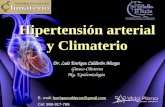 Dr. Luis Enrique Calderón Murga Gineco-Obstetra Mg. Epidemiología Hipertensión arterial y Climaterio E- mail: lenriquecalderon@gmail.comlenriquecalderon@gmail.com.