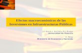 Efectos macroeconómicos de las Inversiones en Infraestructuras Públicas J.E. Boscá, J. Escribá y M.J. Murgui Universidad de Valencia E. Pérez Ministerio.