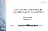 Spri una sociedad para la transformación competitiva  902 402 142 info@spri.es.