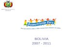 BOLIVIA 2007 - 2011 MINISTERIO DE SALUD Y DEPORTES.