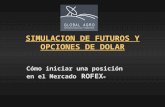 SIMULACION DE FUTUROS Y OPCIONES DE DOLAR Cómo iniciar una posición en el Mercado ROFEX ®
