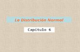 Capítulo 6 La Distribución Normal. Continuaremos el estudio de las distribuciones de probabilidad analizando una distribución de probabilidad contínua.