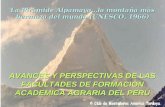 AVANCES Y PERSPECTIVAS DE LAS FACULTADES DE FORMACION ACADEMICA AGRARIA DEL PERU La Pirámide Alpamayo…la montaña más hermoza del mundo (UNESCO, 1966)