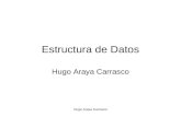 Hugo Araya Carrasco Estructura de Datos Hugo Araya Carrasco