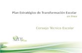 Plan Estratégico de Transformación Escolar en línea.