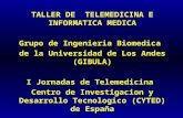 TALLER DE TELEMEDICINA E INFORMATICA MEDICA Grupo de Ingenieria Biomedica de la Universidad de Los Andes (GIBULA) I Jornadas de Telemedicina Centro de.