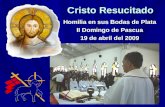 Cristo Resucitado Homilia en sus Bodas de Plata II Domingo de Pascua 19 de abril del 2009