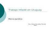 Trabajo Infantil en Uruguay Marco Jurídico Dra. Diana González Perrett 2007.