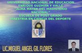 UNIVERSIDAD NACIONAL DE EDUCACION ENRIQUE GUZMAN Y VALLE ALMA MATER DEL MAGISTERIO NACIONAL ESCUELA DE POST GRADO MAESTRIA EN CIENCIA DEL DEPORTE.