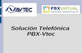 Solución Telefónica PBX-Vtec. Registro Restringido y Acceso por WEB multiusuario, multiperfil.