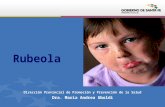 Rubeola Dirección Provincial de Promoción y Prevención de la Salud Dra. Maria Andrea Uboldi.
