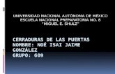 UNIVERSIDAD NACIONAL AUTÓNOMA DE MÉXICO ESCUELA NACIONAL PREPARATORIA NO. 8 MIGUEL E. SHULZ.