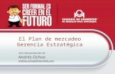 El Plan de mercadeo Gerencia Estratégica Una interpretación de Andrés Ochoa andres.ochoa@mk-think.com.
