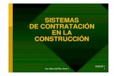 SISTEMAS DE CONTRATACIÓN EN LA CONSTRUCCIÓN