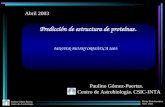 Paulino Gómez Puertas Centro de Astrobiología Master Bioinformática. Abril 2003. Predicción de estructura de proteínas. Centro de Astrobiología. CSIC-INTA.