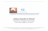 ¿Cómo Invertir en China? La presentación de LatinAsia