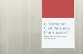 El Derecho Civil Peruano (Formacion) Abog. Alexander Joao Peñaloza M.