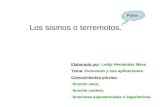 Los sismos o terremotos. Elaborado por: Leidy Hernández Mesa Tema Tema: Funciones y sus aplicaciones. Conocimientos previos: -función seno, -función coseno,