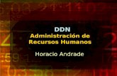 DDN DDN Administración de Recursos Humanos Horacio Andrade.