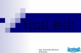 Ing. Gonzalo Zamora Armenta. Entorno de trabajo de Visual Basic Visual Basic es un entorno de desarrollo diseñado para la creación de aplicaciones para.