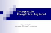 Integración Energética Regional Ing. Juan Legisa Secretaría de Energía – ARGENTINA.