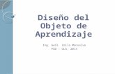 Diseño del Objeto de Aprendizaje Ing. Geól. Zoila Monsalve PAD – ULA, 2013.