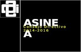 ASINE A Consejo Directivo 2014-2016. ASINE A LA NATURALEZA ESENCIAL DE LAS ESCUELAS DE ARQUITECTURA DE LA ASINEA.