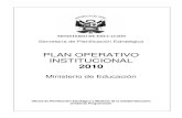 PLAN OPERATIVO INSTITUCIONAL 2010 (MINEDU)