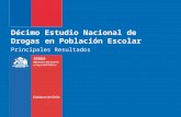 Décimo Estudio Nacional de Drogas en Población Escolar Principales Resultados.