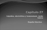 Líquidos, electrólitos y homeostasis ácido básica España Sánchez.
