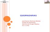 QUEMADURAS José Ramón Martínez Méndez Unidad de Quemaods Servicio de Cirugía Plástica H.U. La Paz.