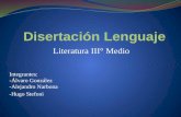 Literatura III° Medio Integrantes: -Álvaro González -Alejandro Narbona -Hugo Stefoni.