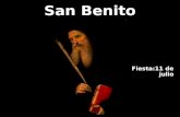 San Benito Fiesta:11 de julio Abad, Patrón de Europa y Patriarca del monasticismo occidental.