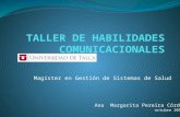 Magíster en Gestión de Sistemas de Salud Ana Margarita Pereira Córdova octubre 2014.