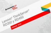 Lenovo ® ThinkServer ® RD350 y RD450 Ponente, fecha.