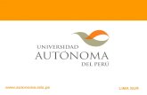 Www.autonoma.edu.pe LIMA SUR.  ESCUELA ACADEMICO PROFESIONAL DE PSICOLOGÍA Mg. Juan Quijano Pacheco.