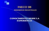 INECO 98 CONOCIMIENTO DESDE LA EXPERIENCIA I N INGENIEROS INDUSTRIALES.