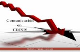 Comunicación en CRISIS. 2 -Cualquier eventualidad indeseable que altera el normal funcionamiento de una organización. - Una circunstancia que afecta a.