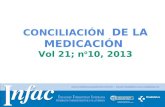 Http:// CONCILIACIÓN DE LA MEDICACIÓN Vol 21; n º 10, 2013.