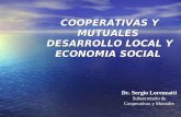 COOPERATIVAS Y MUTUALES DESARROLLO LOCAL Y ECONOMIA SOCIAL Dr. Sergio Lorenzatti Subsecretario de Cooperativas y Mutuales.