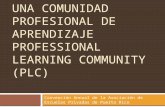 UNA COMUNIDAD PROFESIONAL DE APRENDIZAJE PROFESSIONAL LEARNING COMMUNITY (PLC) Convención Annual de la Asociación de Escuelas Privadas de Puerto Rico.