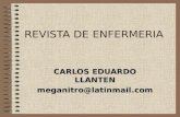 REVISTA DE ENFERMERIA CARLOS EDUARDO LLANTEN meganitro@latinmail.com.